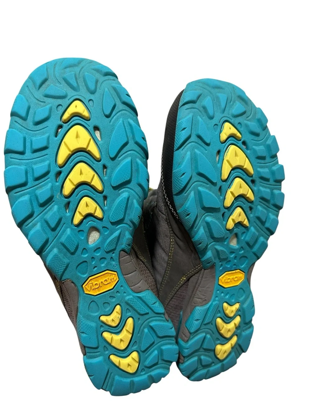 Ahnu Sugarpine Waterproof Hiking Boots Women's Size 7 Gray Turquoise F19114G
